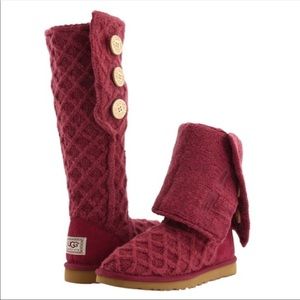 UGG Lattice Cardy Knit Boots